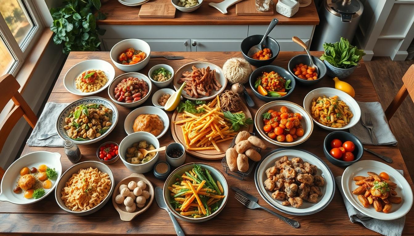 Fresh ingredients and home cooking inspiration